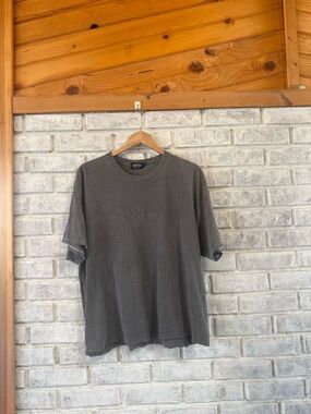 MAN Black Washed Short Sleeve Crewneck T-Shirt